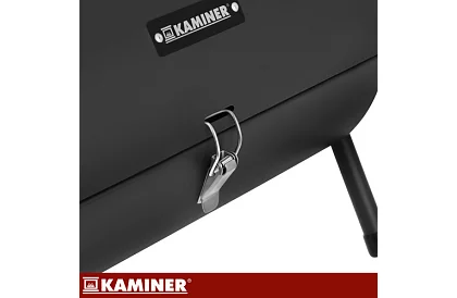 Kempingový gril na drevené uhlie – 2 rošty, teplomer