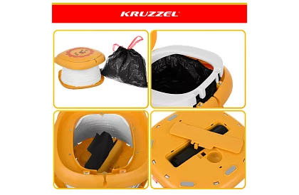 Detský cestovný skladací nočník + hygienické vrecká