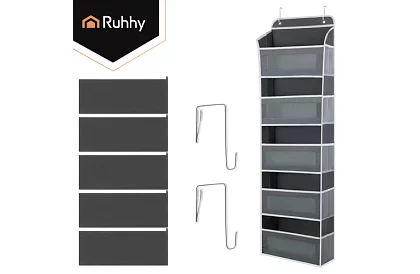 Závesný organizér na dvere – 142 × 40 × 17 cm