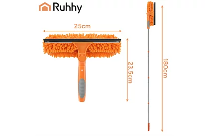 Teleskopická okenná stierka s mopom 3 v 1