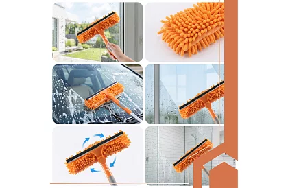 Teleskopická okenná stierka s mopom 3 v 1