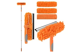 Teleskopická okenná stierka s mopom 3 v 1