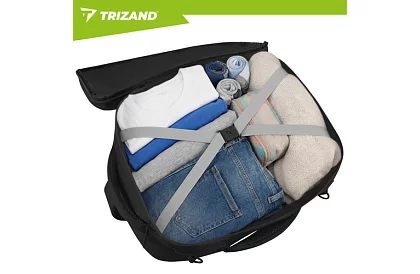 Cestovný batoh 2 v 1 – príručná batožina do lietadla 40 × 20 × 25 cm – čierny