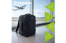 Cestovný batoh 2 v 1 – príručná batožina do lietadla 40 × 20 × 25 cm – čierny