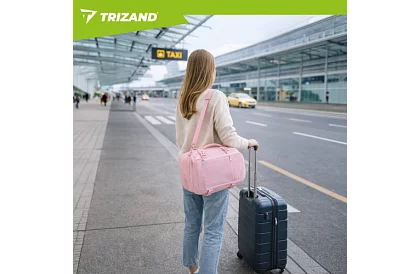 Cestovný batoh 2 v 1 – príručná batožina do lietadla 40 × 20 × 25 cm – ružový