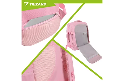 Cestovný batoh 2 v 1 – príručná batožina do lietadla 40 × 20 × 25 cm – ružový