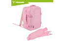 Cestovný batoh 2 v 1 – príručná batožina do lietadla 40 × 20 × 25 cm – ružový