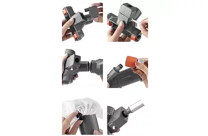 Bazénový vysávač set 2 v 1 – vysávač + sieť