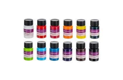 Sada farieb na sklo a keramiku 12 × 20 ml – vitrážové farby do rúry