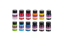 Sada farieb na sklo a keramiku 12 × 20 ml – vitrážové farby do rúry