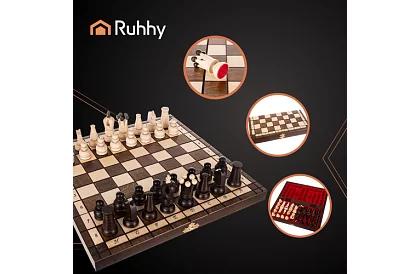 Drevené šachy z habru – elegantná klasika v kufríku