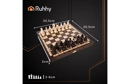 Drevené šachy z habru – elegantná klasika v kufríku