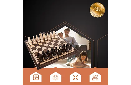 Drevené šachy z habru – elegantná klasika v kufríku