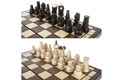 Drevené šachy z habru – elegantná klasika v kufríku
