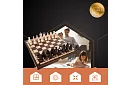 Drevené šachy z habru – elegantná klasika v kufríku