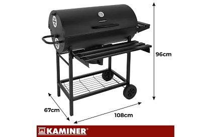 Záhradný gril na drevené uhlie 108x67x96cm + príslušenstvo