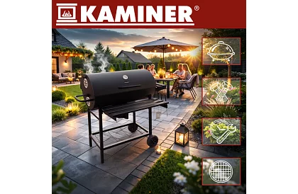 Záhradný gril na drevené uhlie 108x67x96cm + príslušenstvo