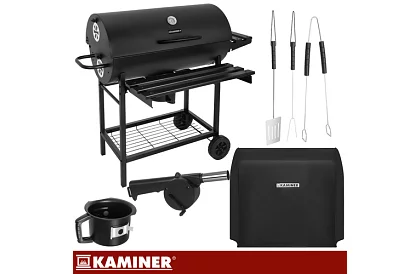 Záhradný gril na drevené uhlie 108x67x96cm + príslušenstvo