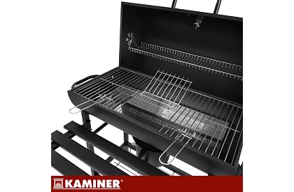 Záhradný gril na drevené uhlie 108x67x96cm + príslušenstvo