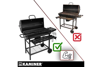 Záhradný gril na drevené uhlie 108x67x96cm + príslušenstvo