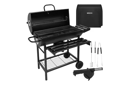 Záhradný gril na drevené uhlie 108x67x96cm + príslušenstvo