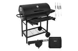 Záhradný gril na drevené uhlie 108x67x96cm + príslušenstvo