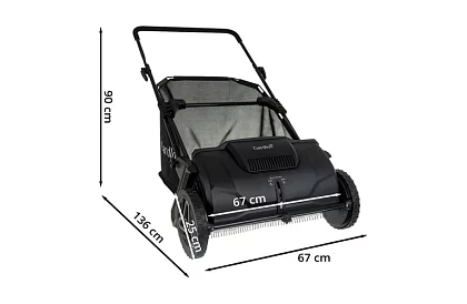 Ručný zberač lístia a trávy 100 l – nastaviteľný, otočný mechanizmus