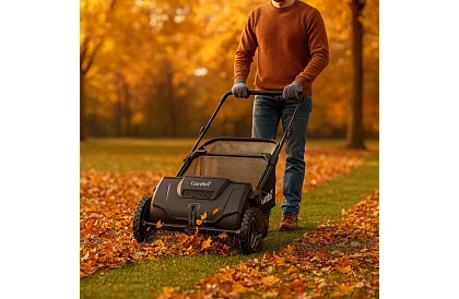 Ručný zberač lístia a trávy 100 l – nastaviteľný, otočný mechanizmus