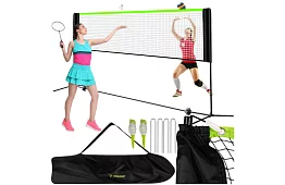 Sieť na volejbal, badminton a tenis – mobilná a nastaviteľná