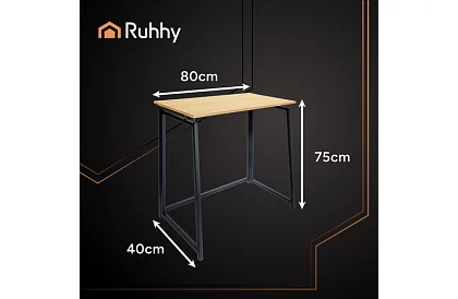 Skladací hnedý stôl – 80 × 75 × 40 cm