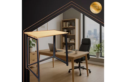 Skladací hnedý stôl – 80 × 75 × 40 cm