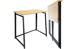 Skladací hnedý stôl – 80 × 75 × 40 cm