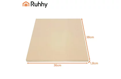 Pečiaci kordieritový kameň na pizzu s bambusovou lopatkou