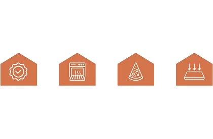 Pečiaci kordieritový kameň na pizzu s bambusovou lopatkou