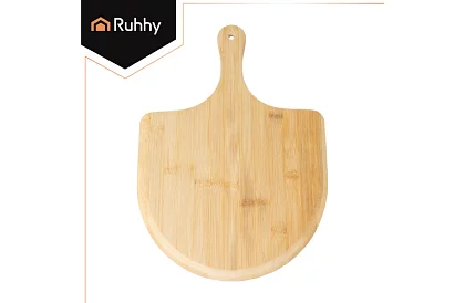 Pečiaci kordieritový kameň na pizzu s bambusovou lopatkou