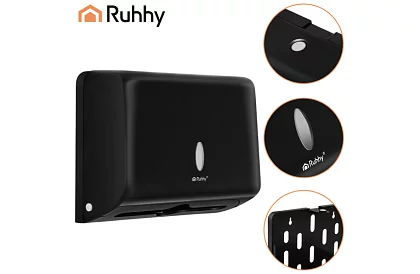 Zásobník papierových ZZ utierok – čierny