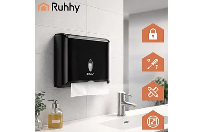 Zásobník papierových ZZ utierok – čierny