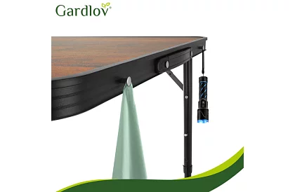 Skladací kempingový stôl 120 × 60 cm + 4 stoličky