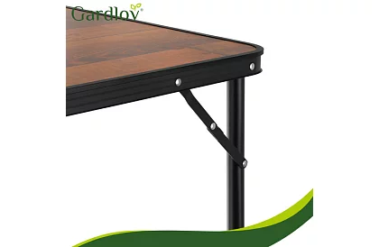 Skladací kempingový stôl 120 × 60 cm + 4 stoličky