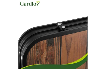 Skladací kempingový stôl 120 × 60 cm + 4 stoličky