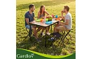 Skladací kempingový stôl 120 × 60 cm + 4 stoličky