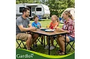 Skladací kempingový stôl 120 × 60 cm + 4 stoličky