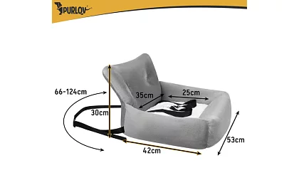 Prepravná sedačka do auta 53 x 42 x 30 cm – Veľkosť L