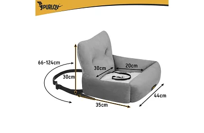 Prepravná sedačka do auta  44 × 35 × 30 cm – Veľkosť S