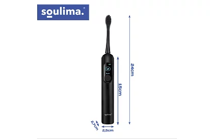 Sonický elektrický zubný kefka X800 - čierny – 90 000 ot./min + 6 hlavíc