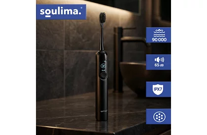 Sonický elektrický zubný kefka X800 - čierny – 90 000 ot./min + 6 hlavíc