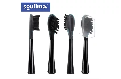 Sonický elektrický zubný kefka X800 - čierny – 90 000 ot./min + 6 hlavíc