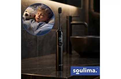 Sonický elektrický zubný kefka X800 - čierny – 90 000 ot./min + 6 hlavíc