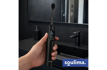 Sonický elektrický zubný kefka X800 - čierny – 90 000 ot./min + 6 hlavíc