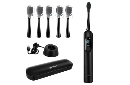 Sonický elektrický zubný kefka X800 - čierny – 90 000 ot./min + 6 hlavíc